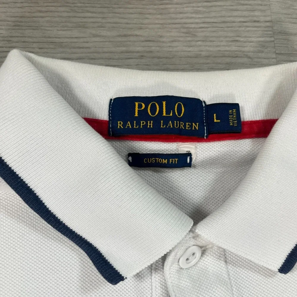 Polo Ralph Lauren Polo Shirt Mens Large Open 65 Offshore Racing USA Big Pony P15